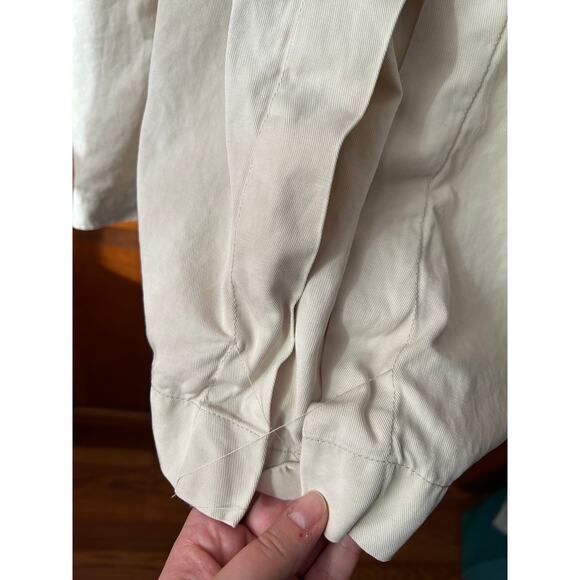 NWT Madewell Women's Belted Trench Coat in Drapey Twill Muted Stone Size XXS - Picture 14 of 16